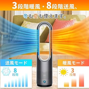動作確認済 スリムタワーファン 冷暖風切り替え Amazon.co.jp: 扇風機 タワーファン【冷暖両用＆羽根なし